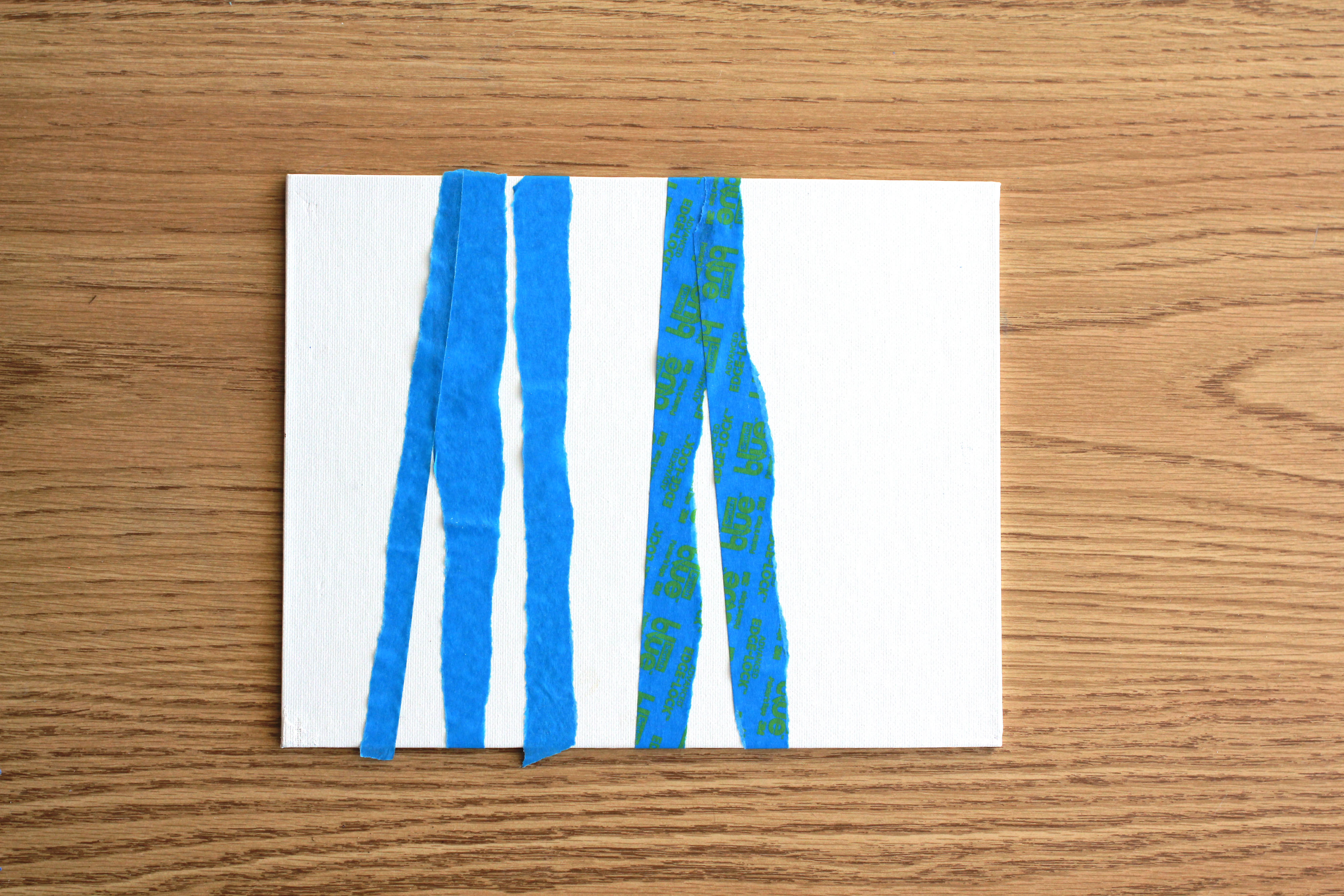 Watercolor Resist Winter Birch Tree Painting Idea for Kids