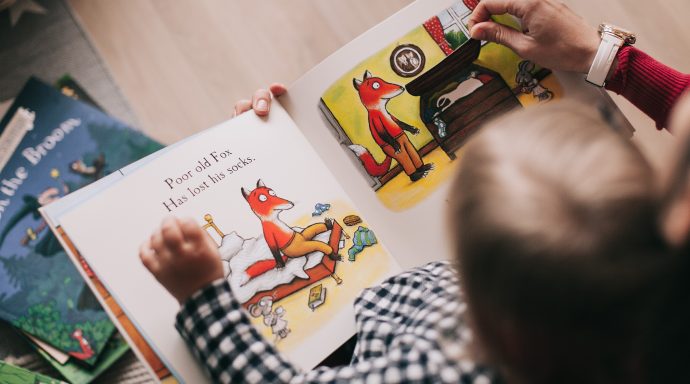 Child Reading Picture Book